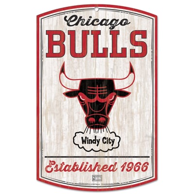 Chicago Bulls WinCraft 11'' x 17'' Wood Sign
