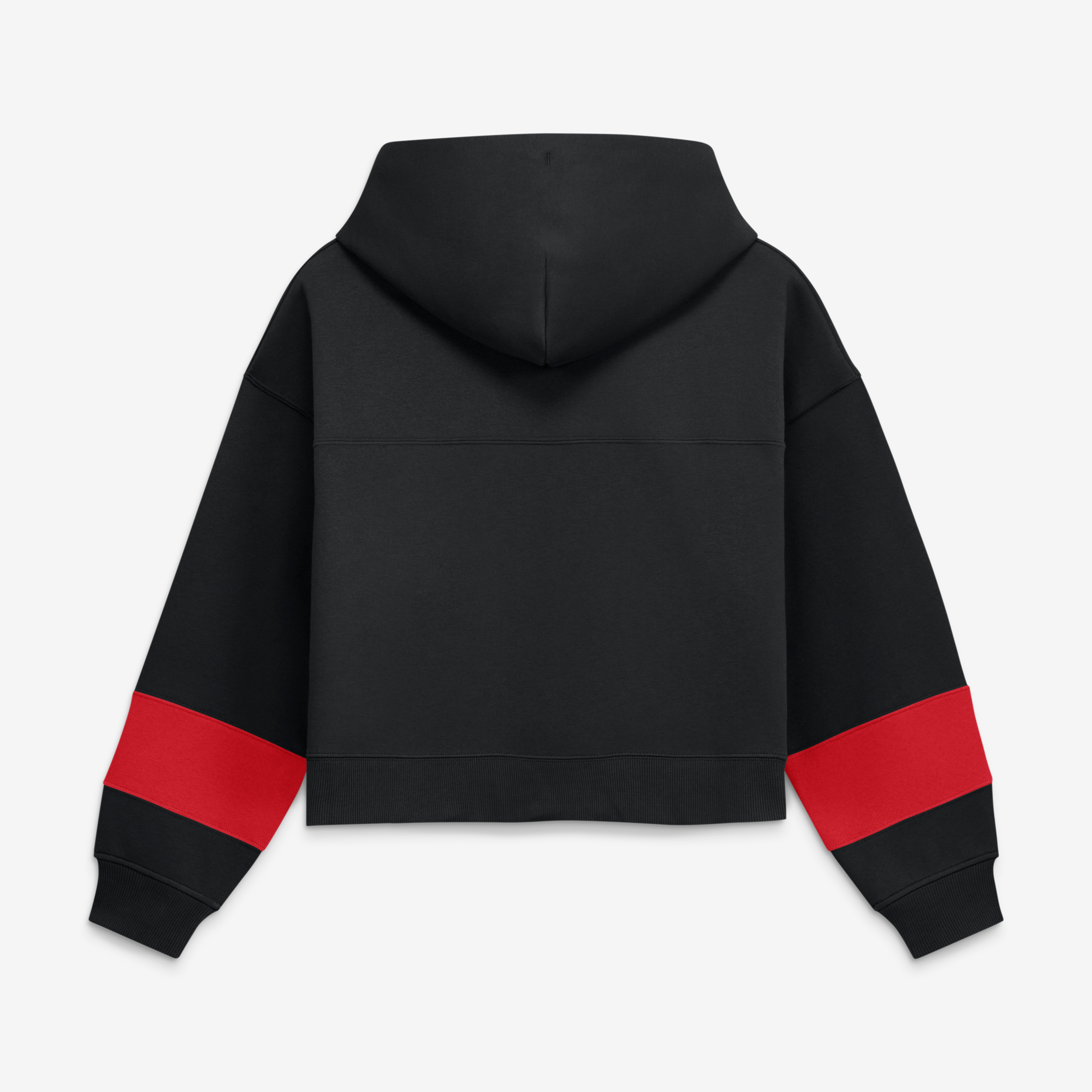 Women's Fanatics  Chicago Bulls Black Beat Records Cropped Fleece Hoodie