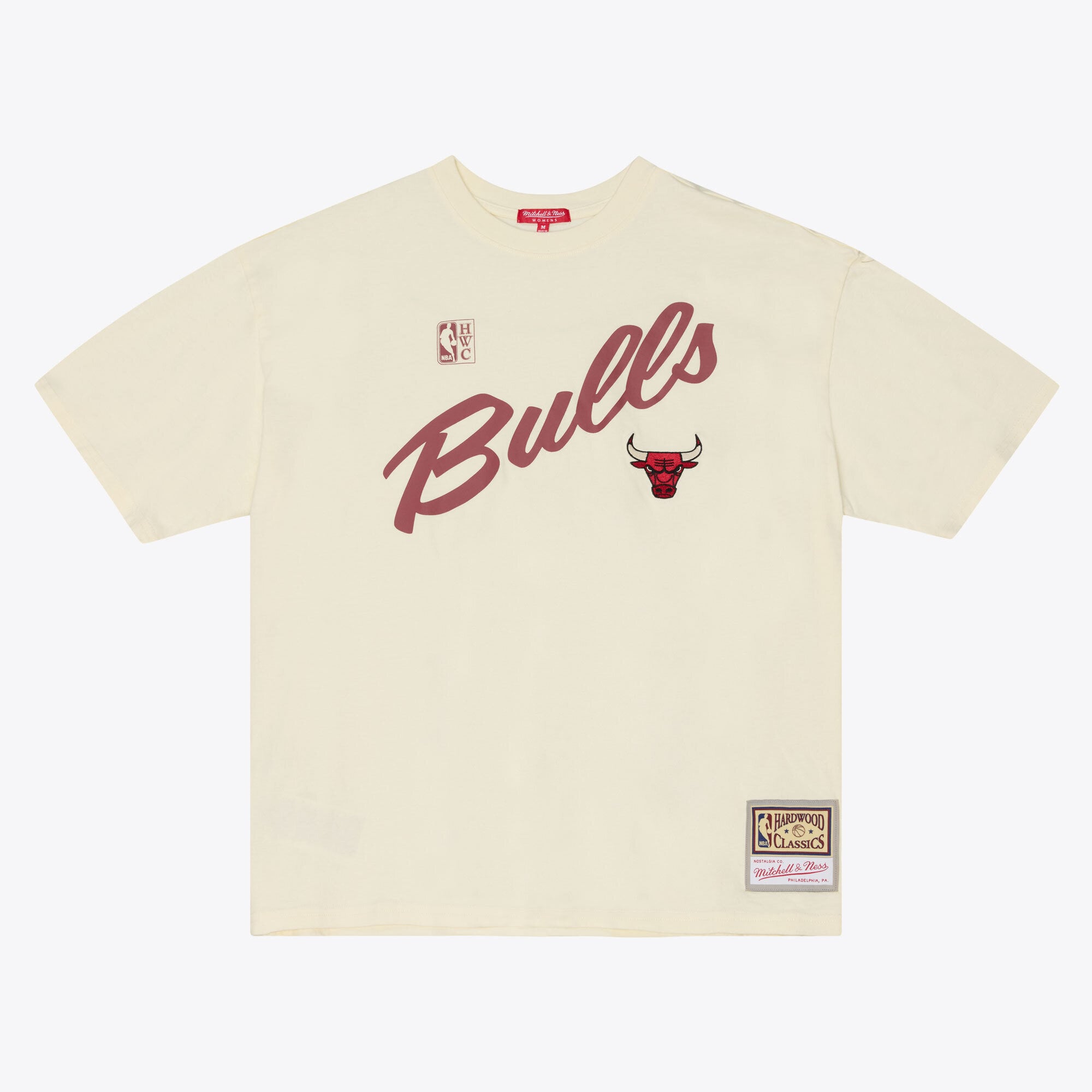 T-shirt Mitchell & Ness pour femmes, couleur avoine, Chicago Bulls Heritage Hues