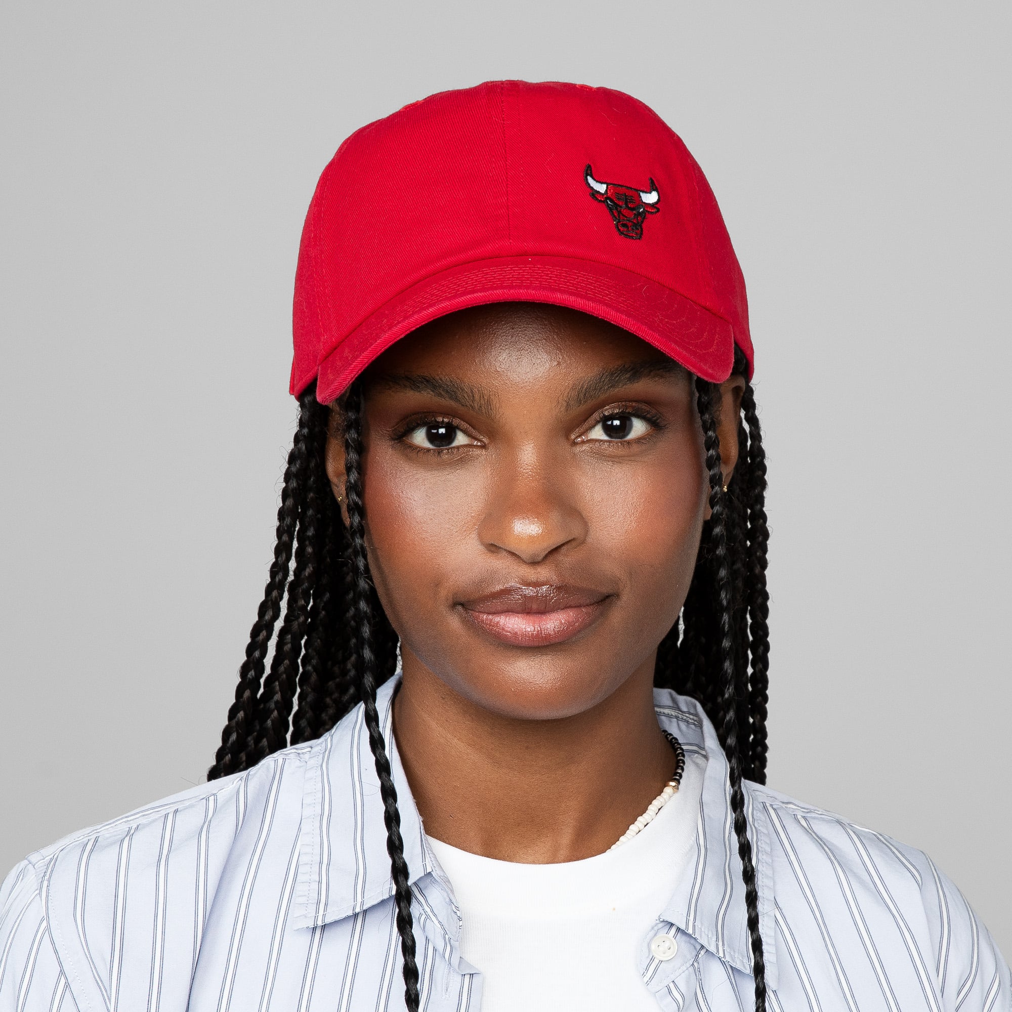 Women's Chicago Bulls Mitchell & Ness Red Micro Lefty Adjustable Hat