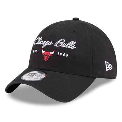 Chicago Bulls New Era Women's Script Casual Classic Adjustable Hat - Black