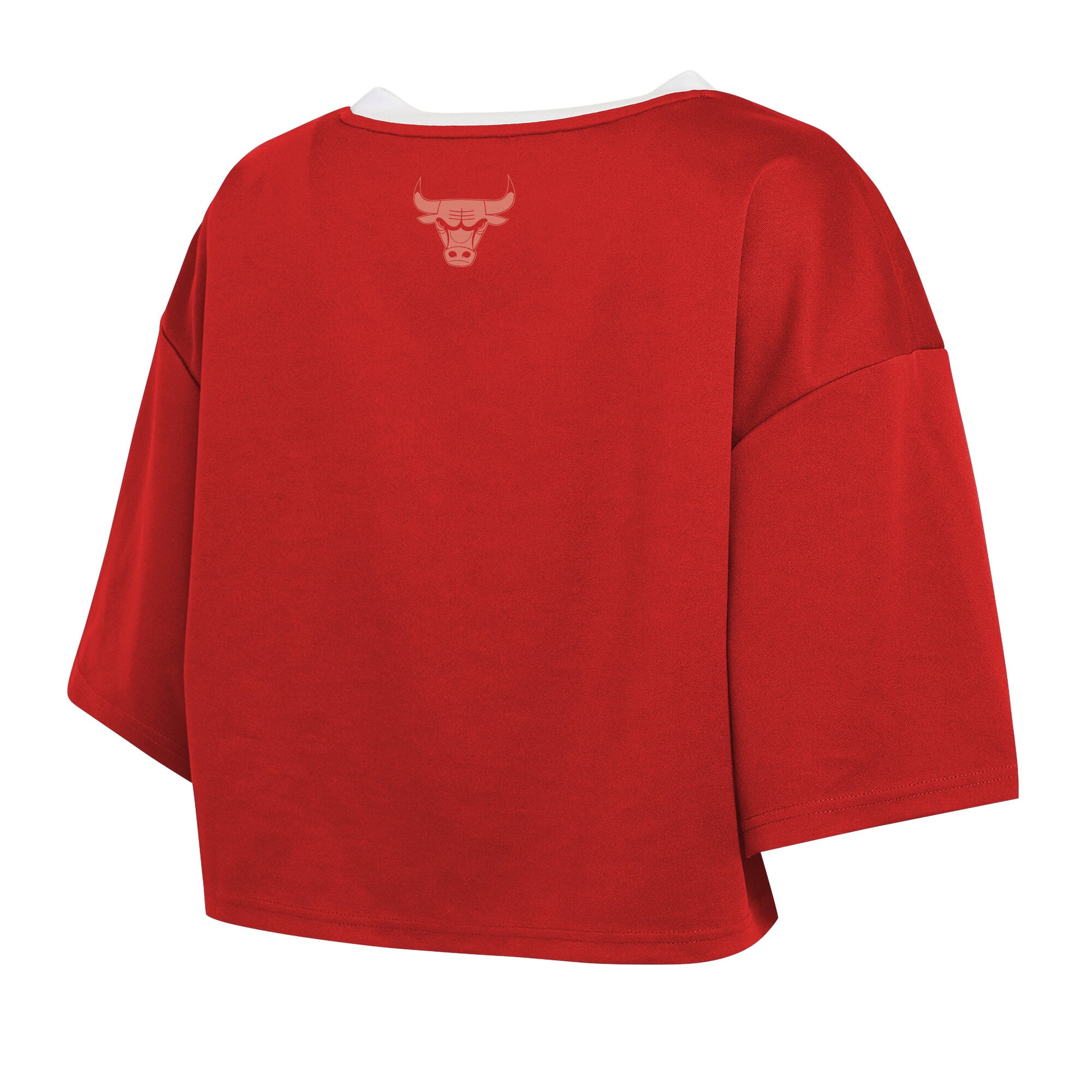 T-shirt court rouge Chicago Bulls pour femme de la marque WEAR by Erin Andrews