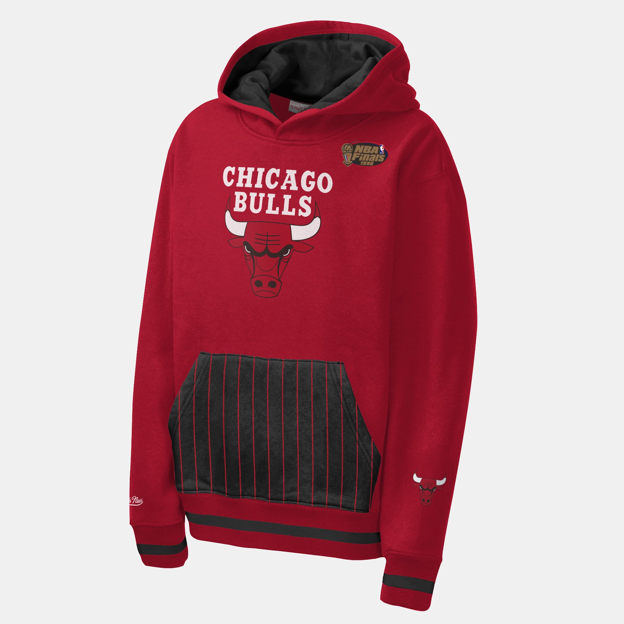 Youth Mitchell & Ness Red Chicago Bulls Playmaker Fashion Fleece Hoodie