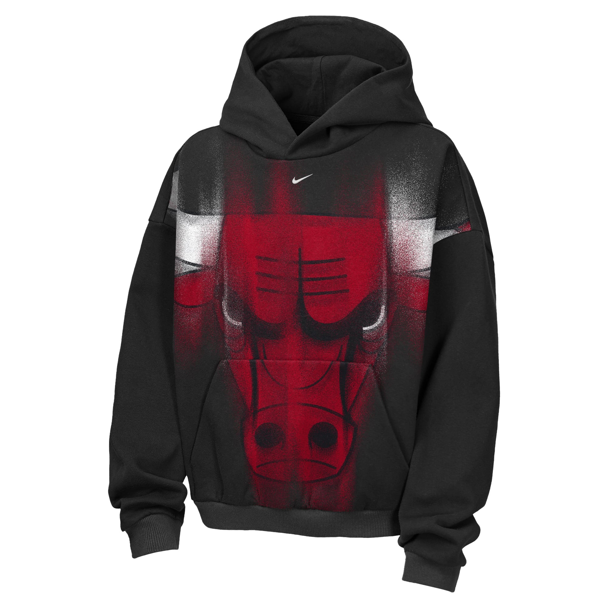 Sweat à capuche Nike Chicago Bulls 2026 Standard Issue Practice Icon Fleece pour enfant, noir