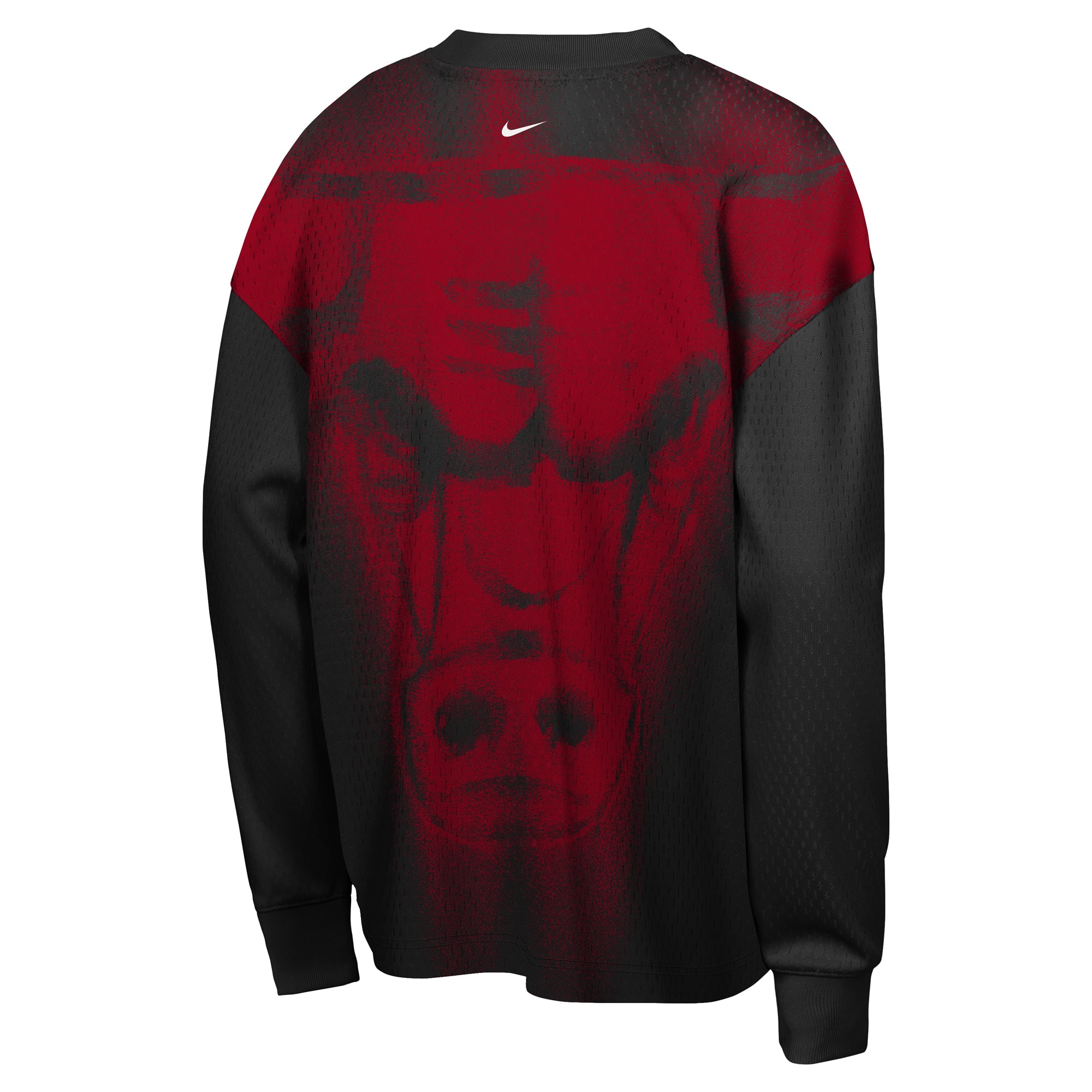 T-shirt à manches longues Nike Chicago Bulls noir pour jeunes, édition standard 2026, performance d'avant-match