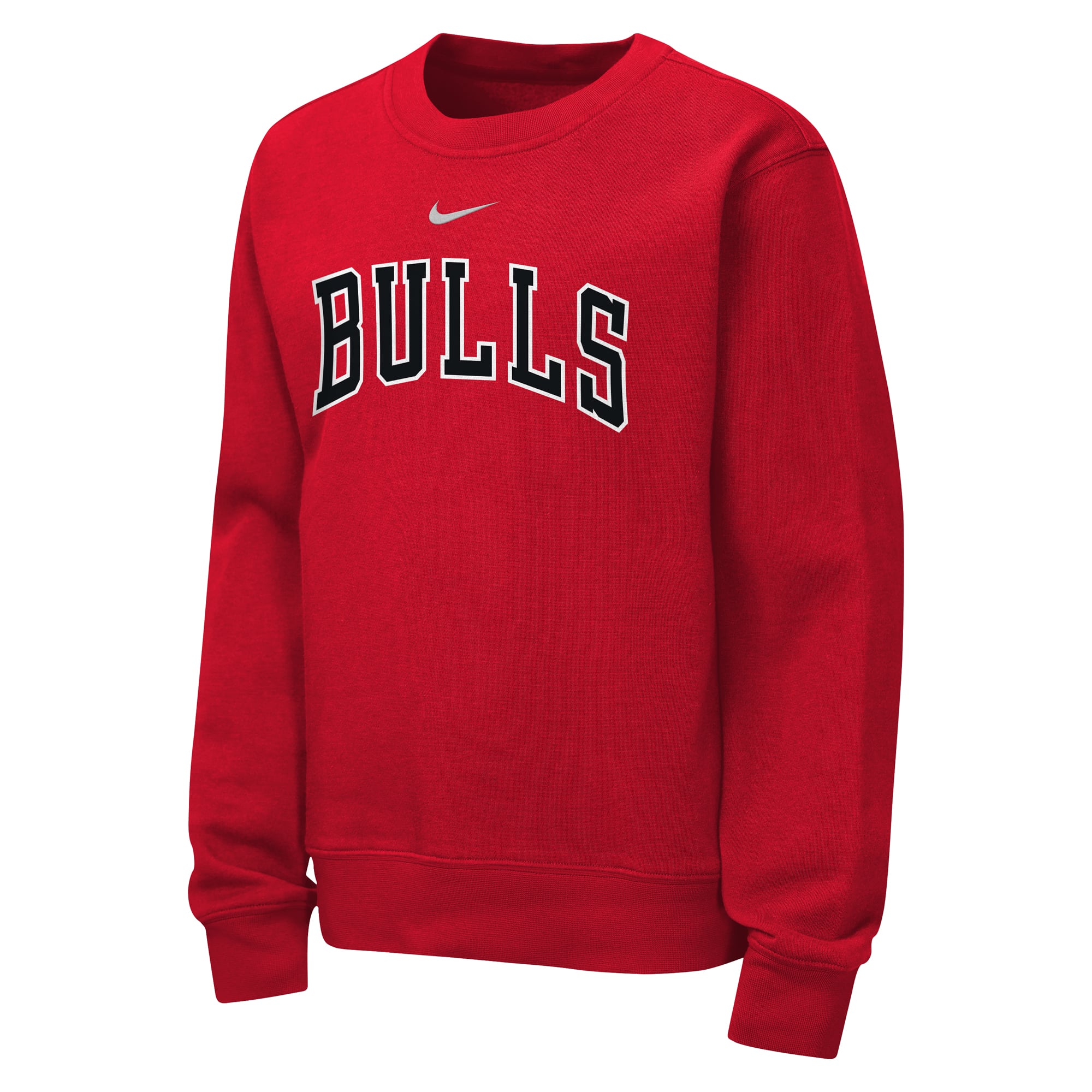 Sweat-shirt ras du cou Nike rouge Chicago Bulls Essential Club pour enfant
