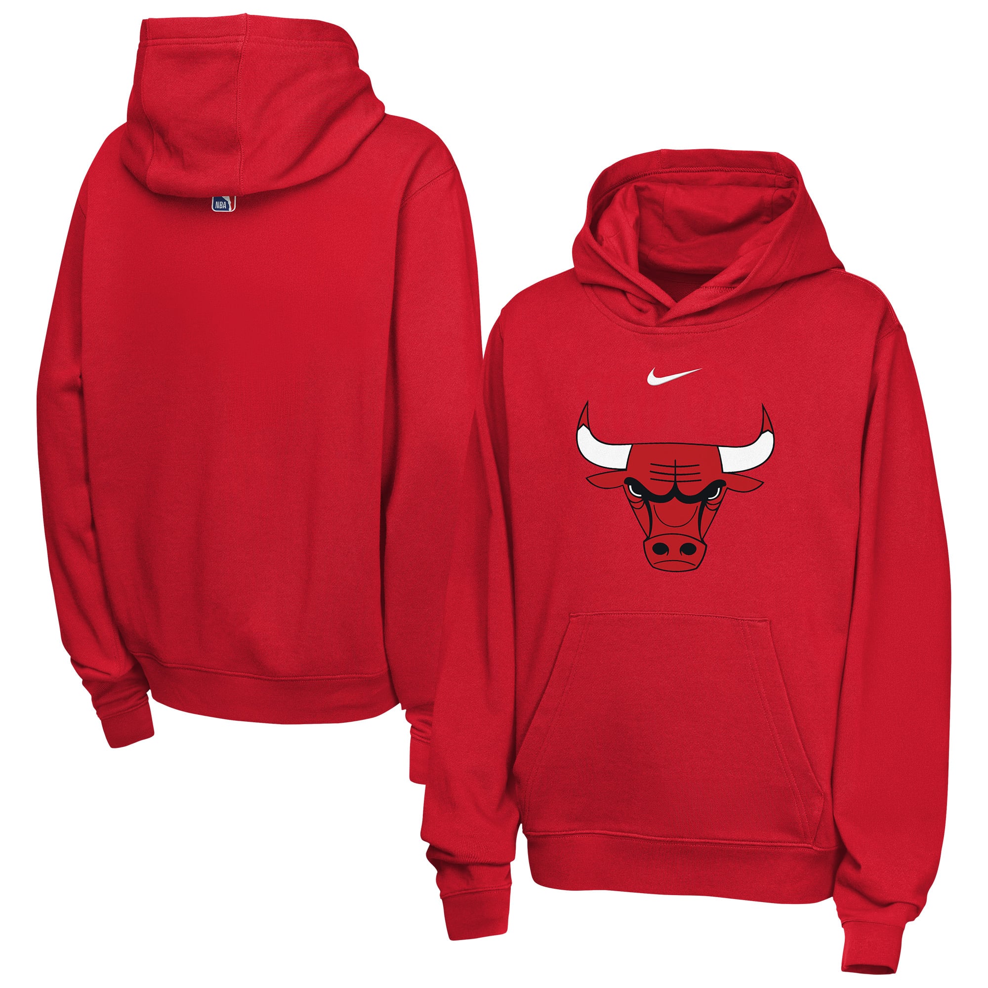 Sweat à capuche Nike rouge Chicago Bulls Essential Logo Club pour enfant