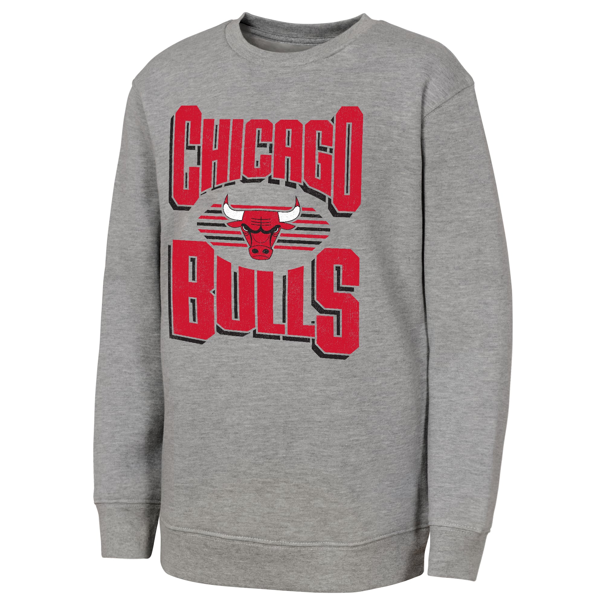 Sweat-shirt gris Jet Stream des Chicago Bulls pour jeunes de la marque Outerstuff