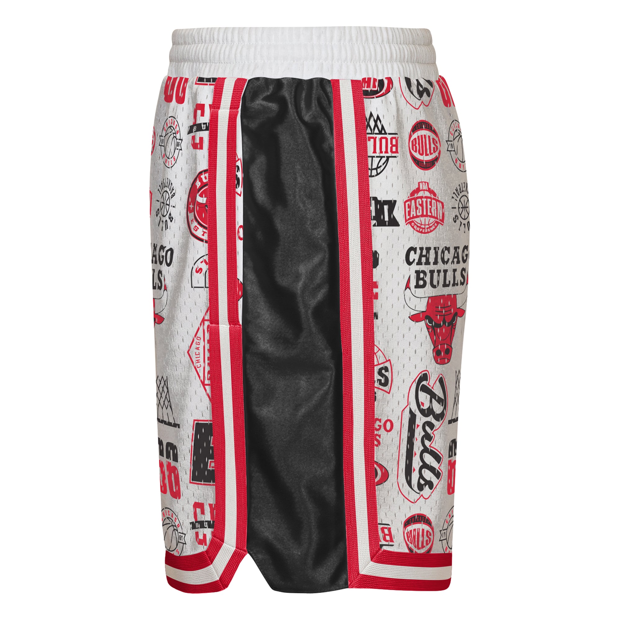 Short de basketball blanc Chicago Bulls Ball Hog Dazzle pour jeunes la marque Outerstuff.