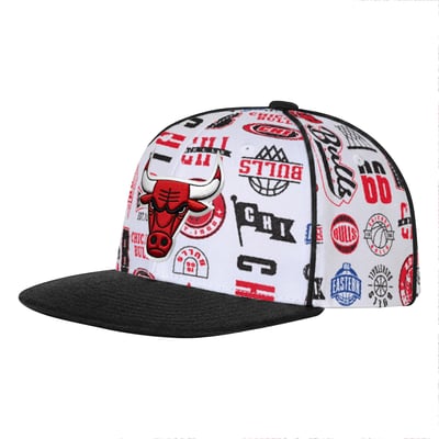 Chicago Bulls Outerstuff Youth Piped Up Snapback Hat - White
