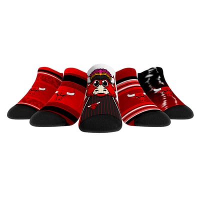  Chicago Bulls Rock Em Youth Super Fan 5-Pack Low-Cut Socks - 