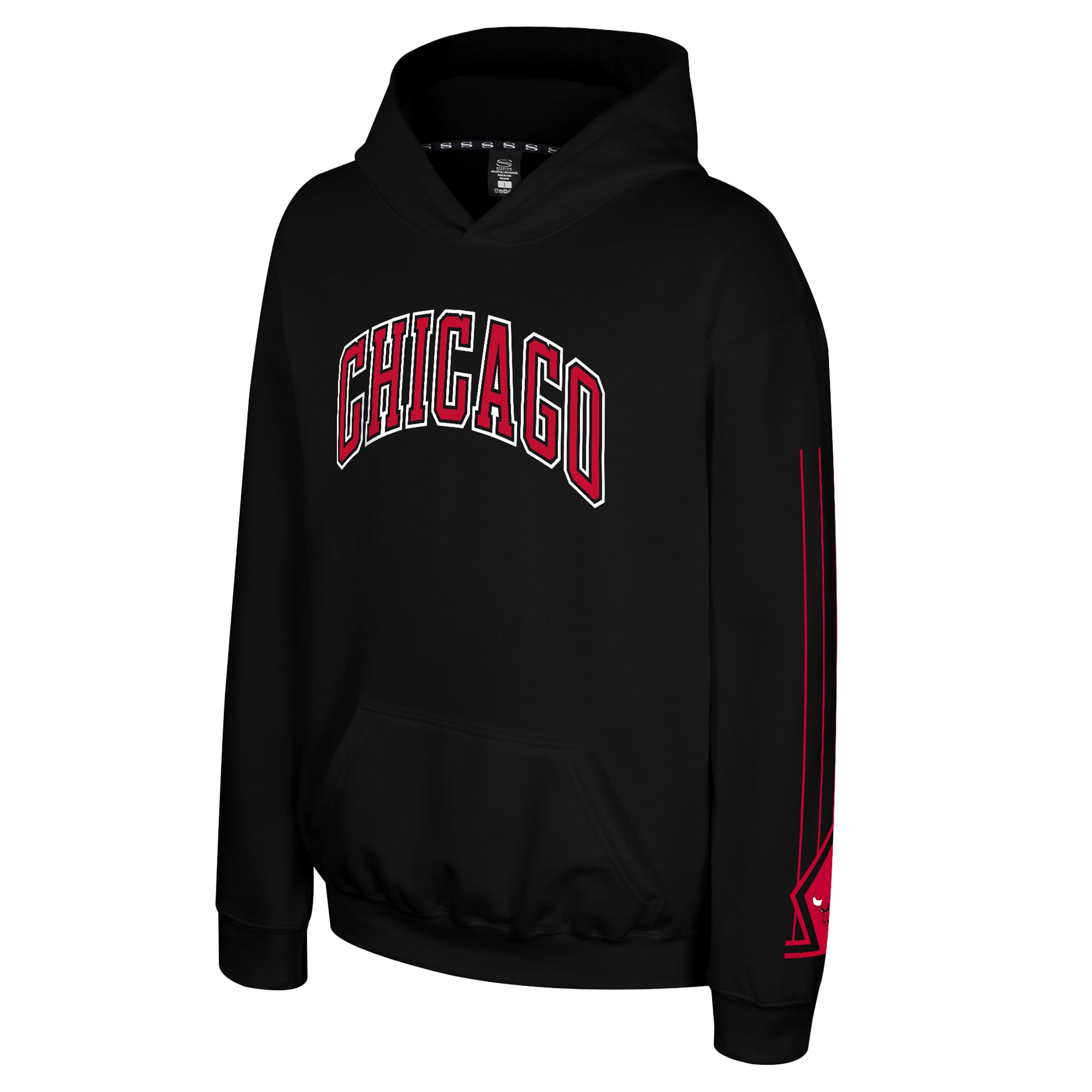 Youth Stadium Essentials Black Chicago Bulls Legends City Star Hoodie