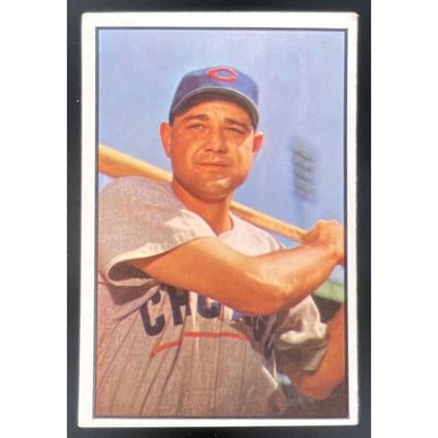 1953 Bowman Color #122 Bill Serena