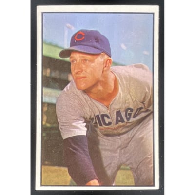 1953 Bowman Color #144 Warren Hacker