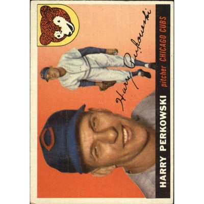 1955 Topps #184 Harry Perkowski DP