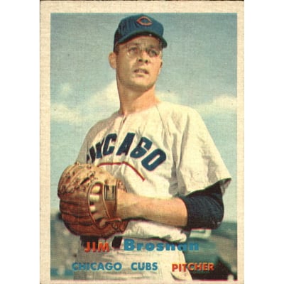 1957 Topps #155 Jim Brosnan