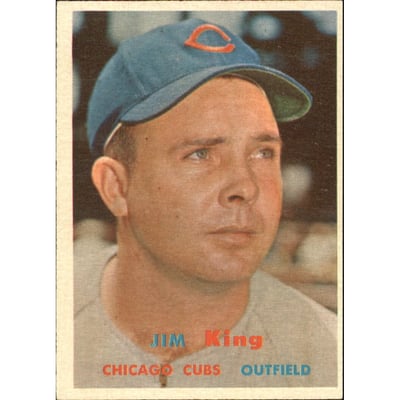 1957 Topps #186 Jim King