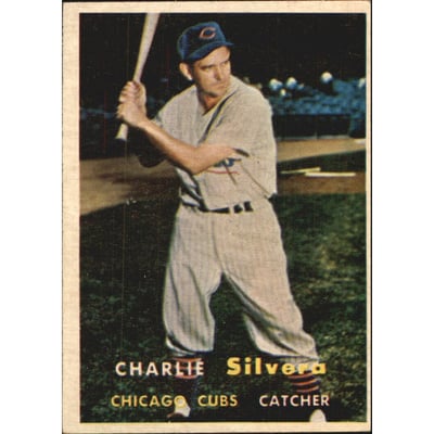 1957 Topps #255 Charlie Silvera