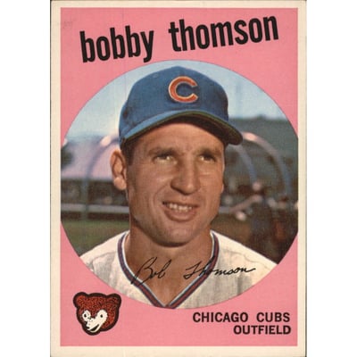 1959 Topps #429 Bobby Thomson