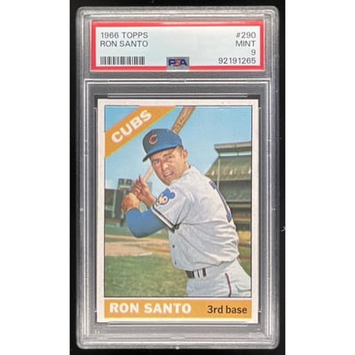 1966 Topps #290 Ron Santo PSA 9