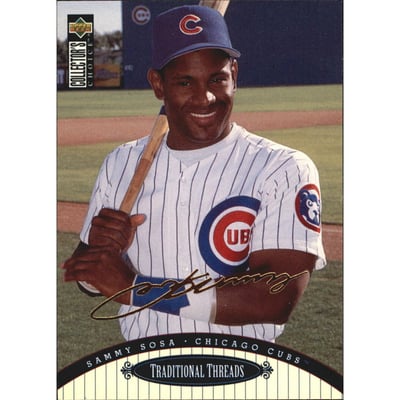1996 Collector's Choice Gold Signature #106 Sammy Sosa TT