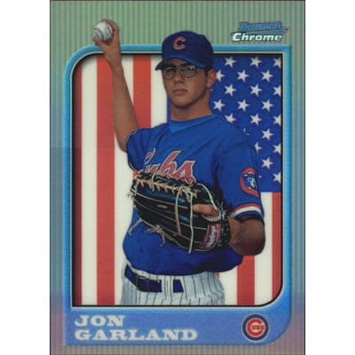 1997 Bowman Chrome International Refractors #287 Jon Garland