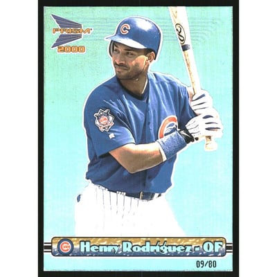 2000 Pacific Prism Holographic Blue #28 Henry Rodriguez