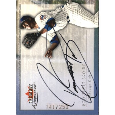 2001 Fleer Autographics Silver #14 Roosevelt Brown