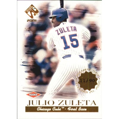 2001 Private Stock Premiere Date #131 Julio Zuleta