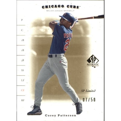 2001 SP Authentic Limited #56 Corey Patterson