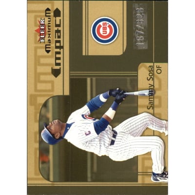 2002 Fleer Maximum To the Max #266 Sammy Sosa MI/328