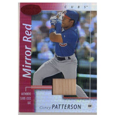 2002 Leaf Certified Mirror Red #127 Corey Patterson Bat