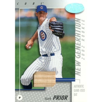 2002 Leaf Certified #178 Mark Prior NG Bat