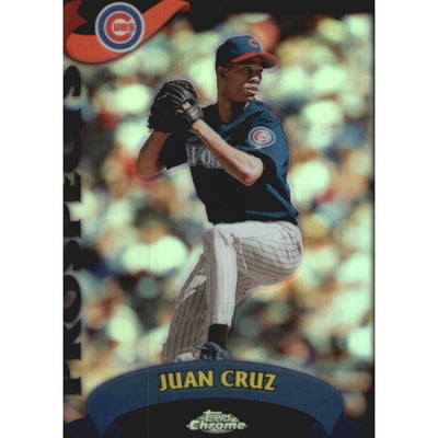 2002 Topps Chrome Black Refractors #671 Juan Cruz PROS