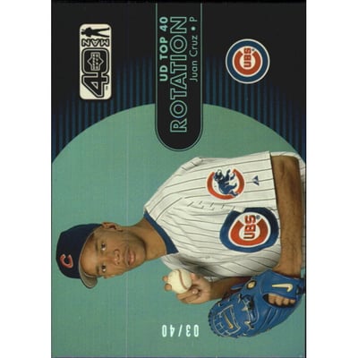 2002 Upper Deck 40-Man Electric Rainbow #1144 Juan Cruz RT