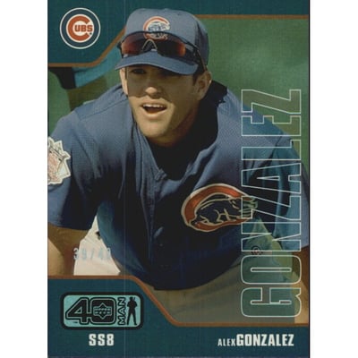 2002 Upper Deck 40-Man Electric Rainbow #608 Alex Gonzalez