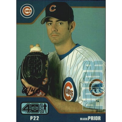2002 Upper Deck 40-Man Electric Rainbow #613 Mark Prior