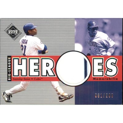 2002 Upper Deck Diamond Connection #277 Sammy Sosa BLH Jsy