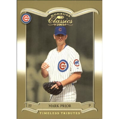 2003 Donruss Classics Timeless Tributes #45 Mark Prior