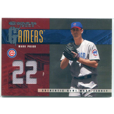 2003 Donruss Gamers Jersey Number #11 Mark Prior
