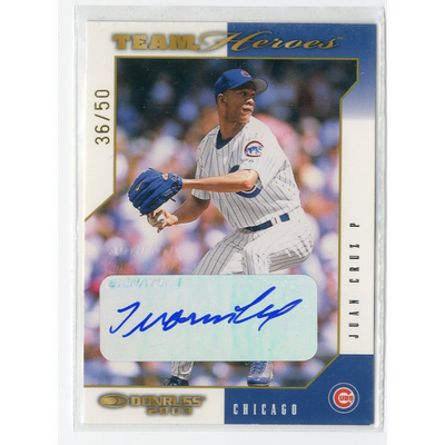 2003 Donruss Team Heroes Autographs #116 Juan Cruz/50