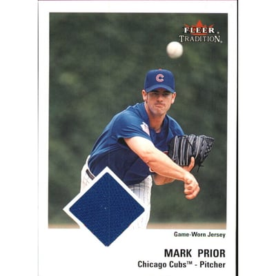 2003 Fleer Tradition Game Used Gold #334 Mark Prior Jsy