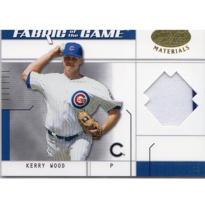 2003 Leaf Certified Materials Fabric of the Game #118BA Kerry Wood BA/100