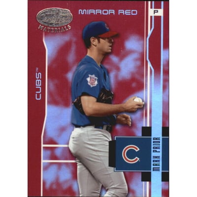 2003 Leaf Certified Materials Mirror Red #33 Mark Prior