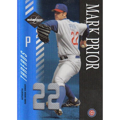2003 Leaf Limited Threads Number #144 Mark Prior A/22