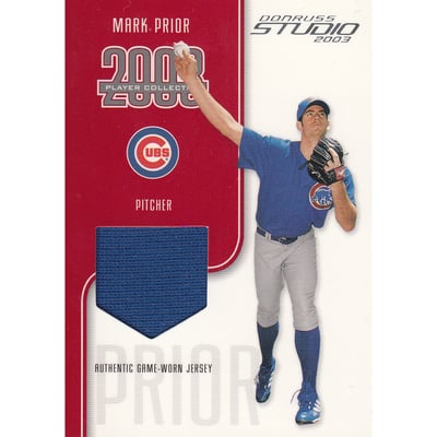 2003 Studio Player Collection #71 Mark Prior Jsy