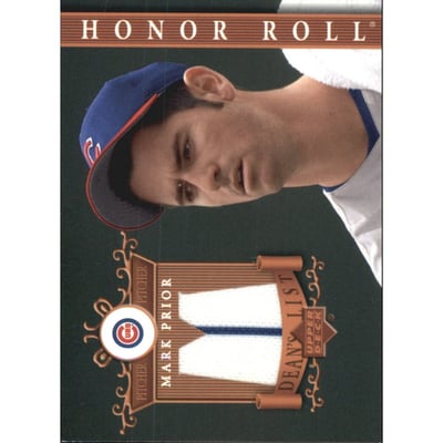 2003 Upper Deck Honor Roll Dean's List Jerseys #MA Mark Prior M