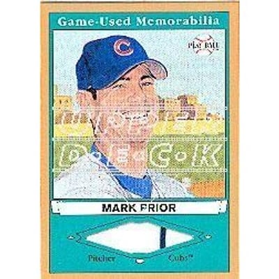 2003 Upper Deck Play Ball Game Used Memorabilia Tier 1 Gold #PR1 Mark Prior Jsy