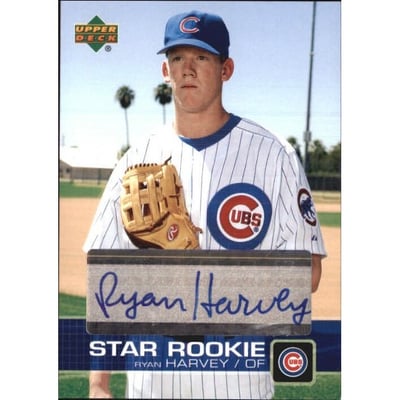 2003 Upper Deck Prospect Premieres Autographs #P70 Ryan Harvey