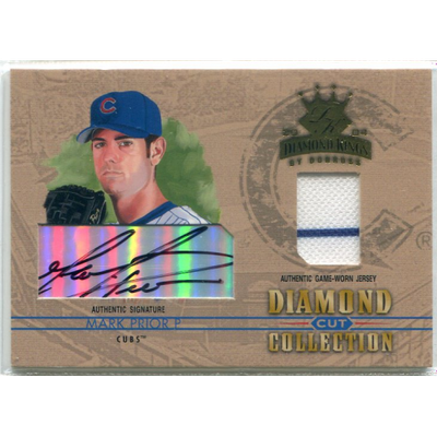 2004 Diamond Kings Diamond Cut Combos Signature #DC15 Mark Prior Jsy/5